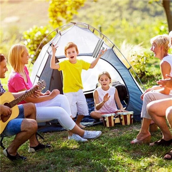 10" x 3" Metal Guiro Instrument with Scraper, Stainless Steel Guiro Shaker - Picture 4 of 5